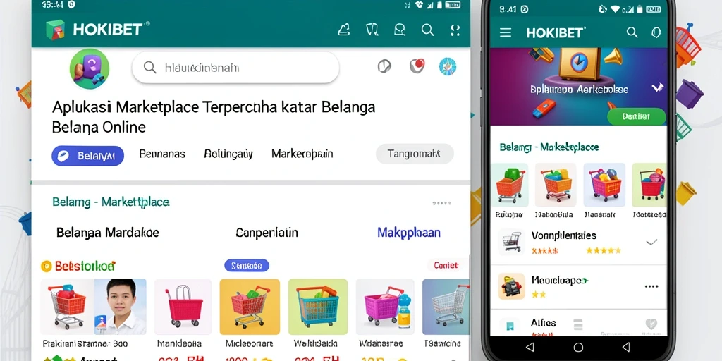 Tampilan utama HOKIBET dengan pilihan produk yang beragam dan menarik.