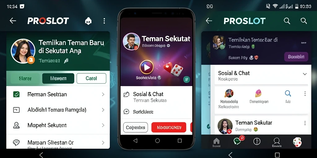 Antarmuka PROSLOT yang ramah pengguna untuk berinteraksi dengan teman baru.