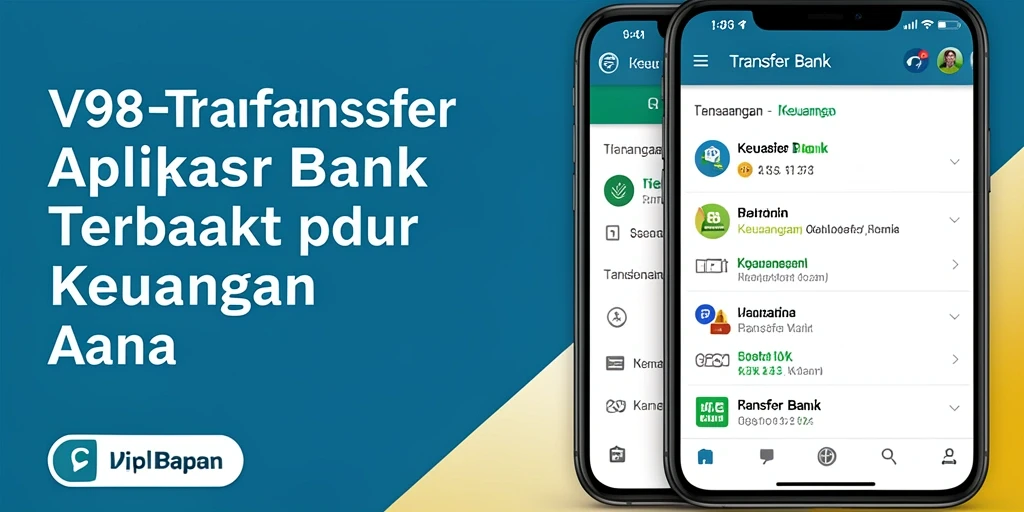 Tampilan antarmuka aplikasi V98 yang sederhana dan modern.