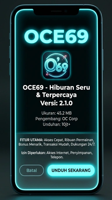Tampilan halaman APK oce69