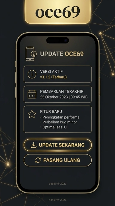 Tampilan riwayat versi oce69
